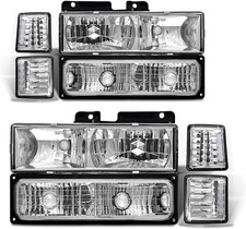 Headlight Assembly for 94 95 96 97 98 Obs Chevy Silverado/C10 Pickup/C/K 1500