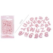 KIT 26 STAMPI LETTERE INDIPENDENTI PER CIOCCOLATINI TORTE PASTA DI ZUCCHERO 9902