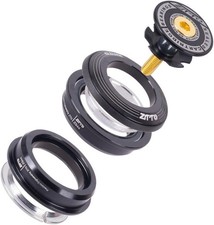 ZTTO Bike Headset, MTB 44mm ZS44 EC44 CNC 1 1/8"-1 1/2" Straight 44mm, Black