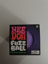 Schylling NeeDoh Fuzz Ball The Velvet Squeeze Purple Squeeze Toy 100 Authentic