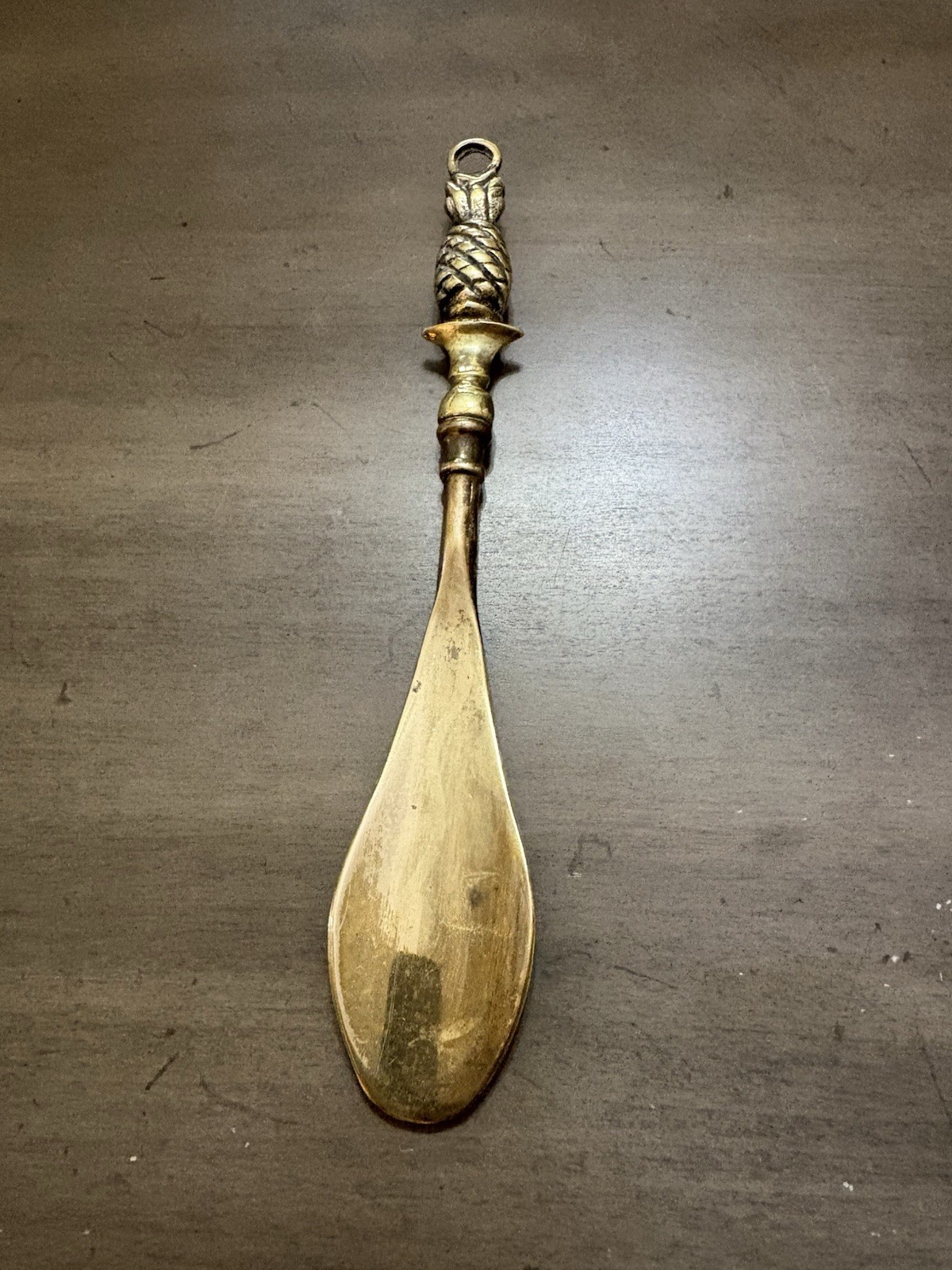 Vtg Brass Pineapple Shoe Horn England