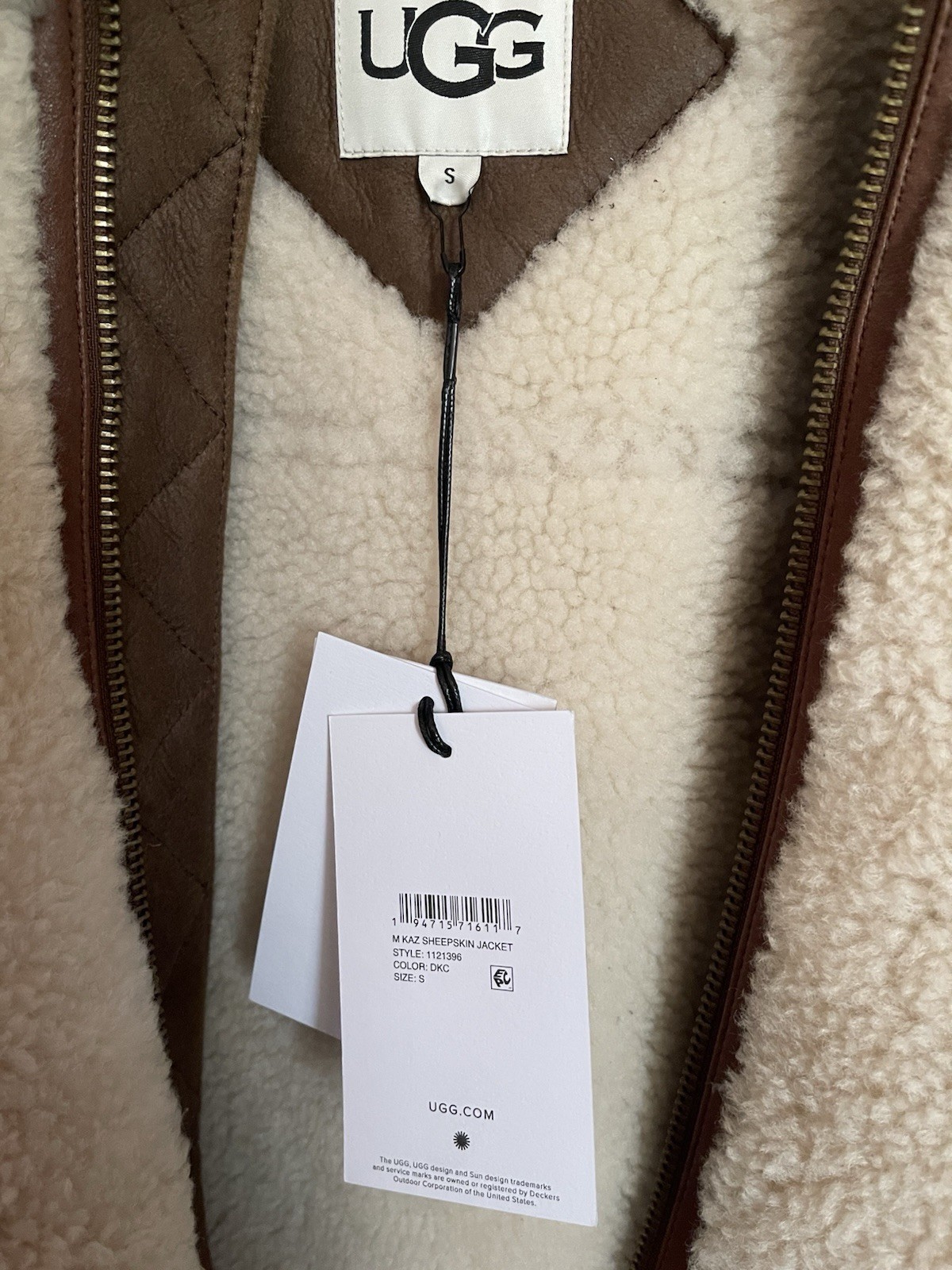 UGG Kaz Sheepskin Shearling Jacket S image 3