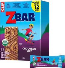 Zbar Chocolate Chip Soft-Baked Energy Snack Bars 12g Whole Grains