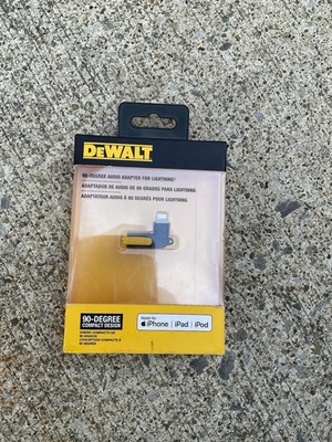 DeWALT Audio Adapter AUX iPhone iPad DXMA1909037 3.5mm Interface Jack