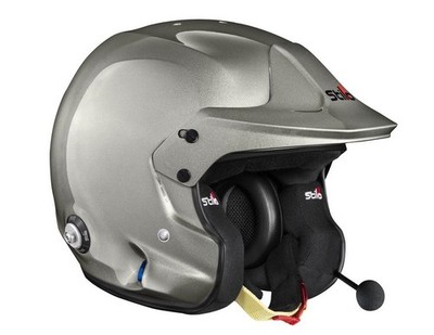 FIA Stilo Venti4 Trophy Plus COMPOSITE JetHelm Weiß/Grau Rennen Snell SA2025