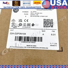 AB 22A-D2P3N104 PowerFlex 4 0.75 kW 1 HP AC Drive New Factory Sealed US Free Tax