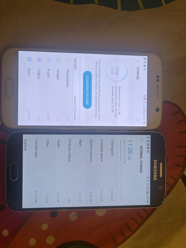 Lot of 2 Working Samsung Galaxy S6 Good Condition 32 And 64GB - Image 4 of 4