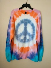 Handmade Liquid Spiral Tie Dye Shirt Sz L Unisex Gildan Cotton Short Sleeve T003