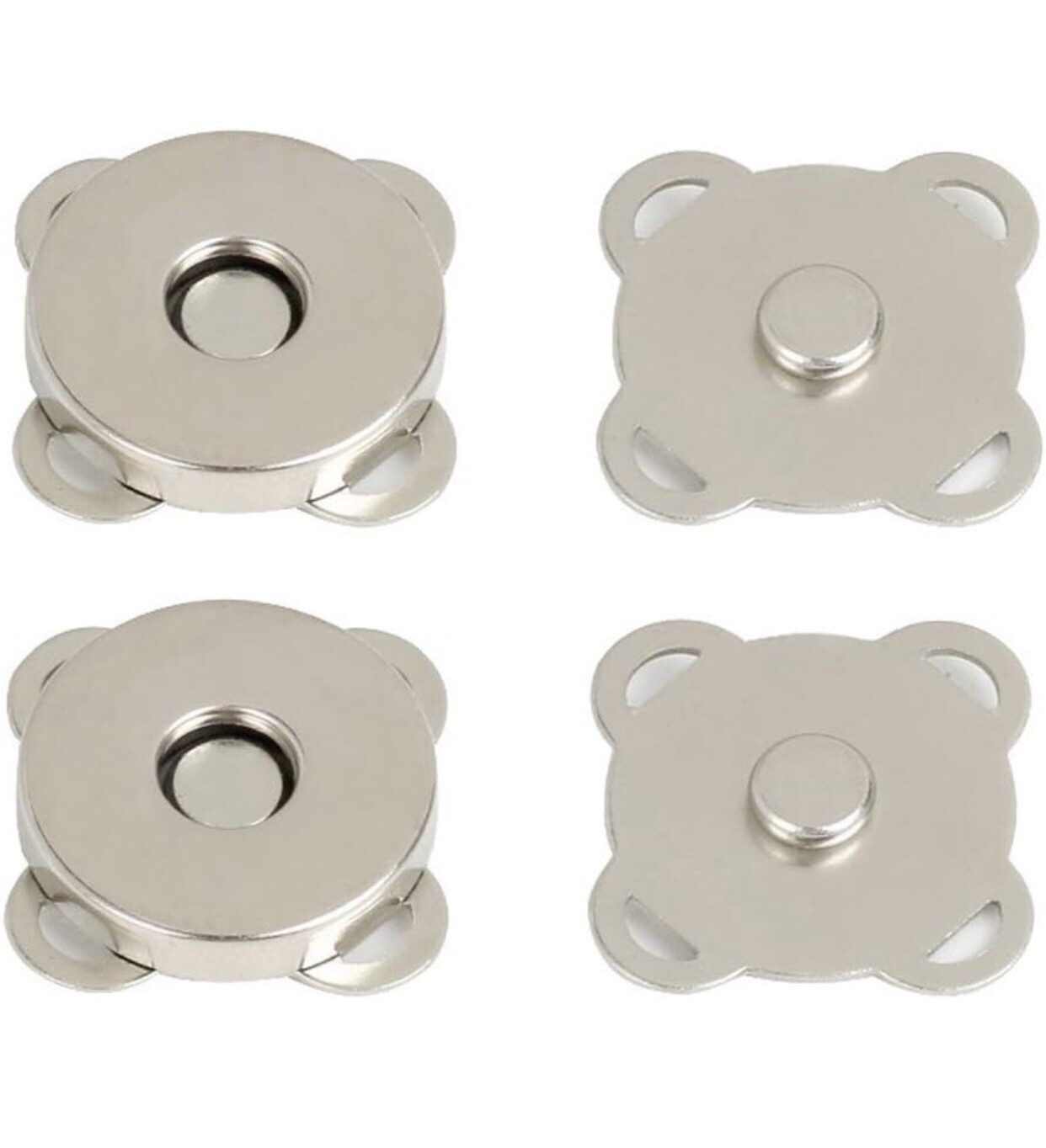 10 Sets Magnetic Bag Clasps Sew-in Button Snaps for Purses and Accessories