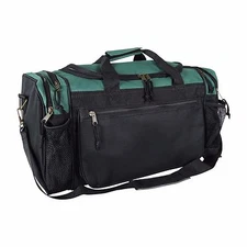 DALIX Brand New Duffle Bag Sports Duffel Bag in Green and Black Gym Bag