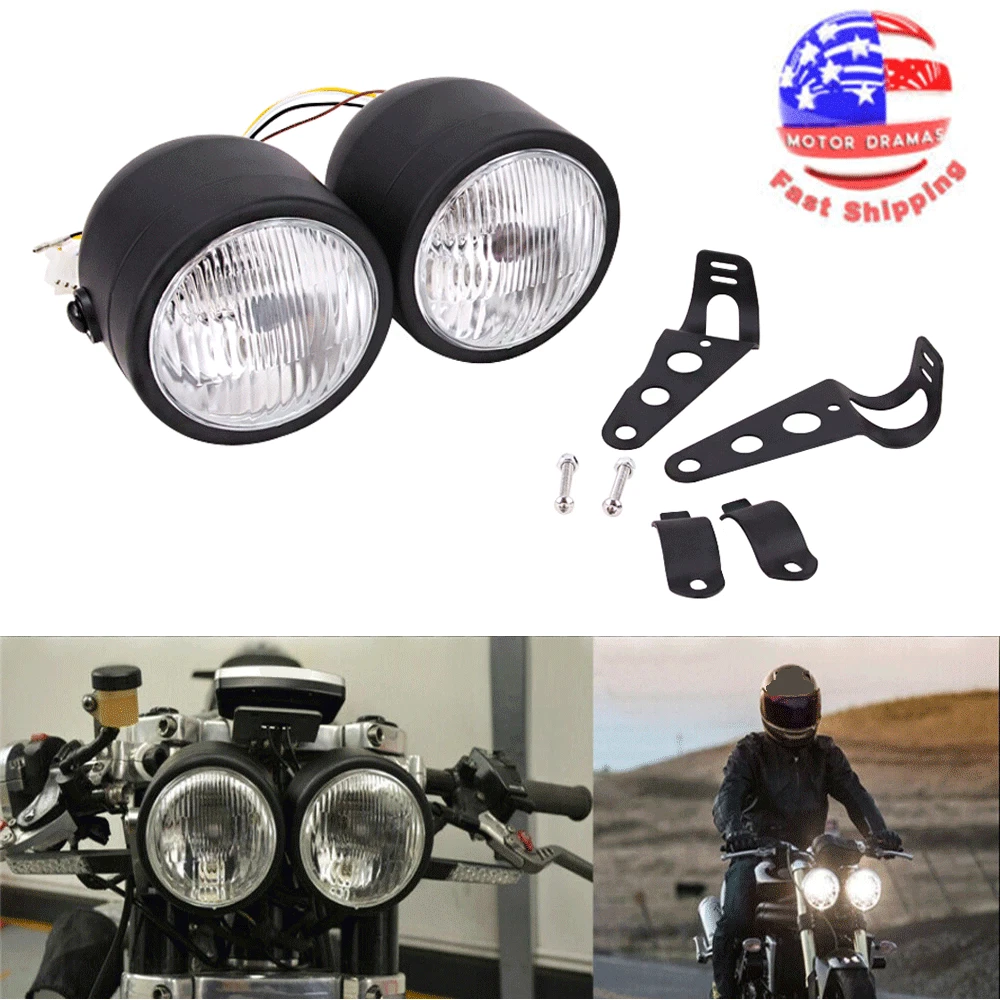 Double headlight bike deals