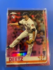 2019 Topps Chrome Pink Refractor Dean Deetz card # 79 RC Houston Astros {24E2}
