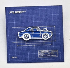 Leen Customs:  Blueprint FuelFest F&F Charger Limited Edition Enamel Pin #5/250