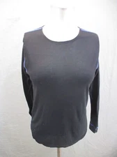POLARMAX Size XL Boys BLK Round Neck Long Sleeve Thermal Base Layer Top 040