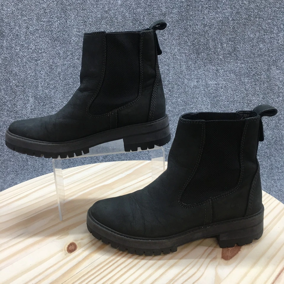 Timberland Botas Mujer 8 Courmayeur Valley Chelsea Botín Cuero Negro Foto 2 de 4