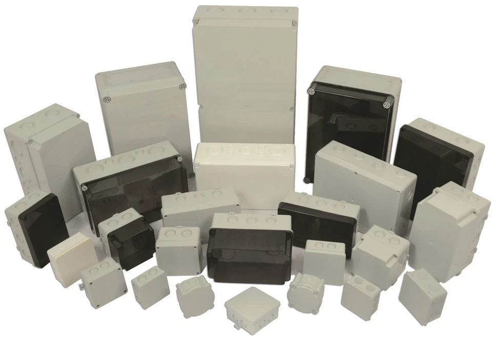 Kunststoffgehäuse Schaltschrank Leergehäuse Verteilerdose Gehäuse mit Hutschiene - Bild 2 von 2