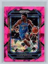2022-23 PANINI PRIZM PINK CRACKED ICE AARON WIGGINS OKLAHOMA CITY THUNDER #65