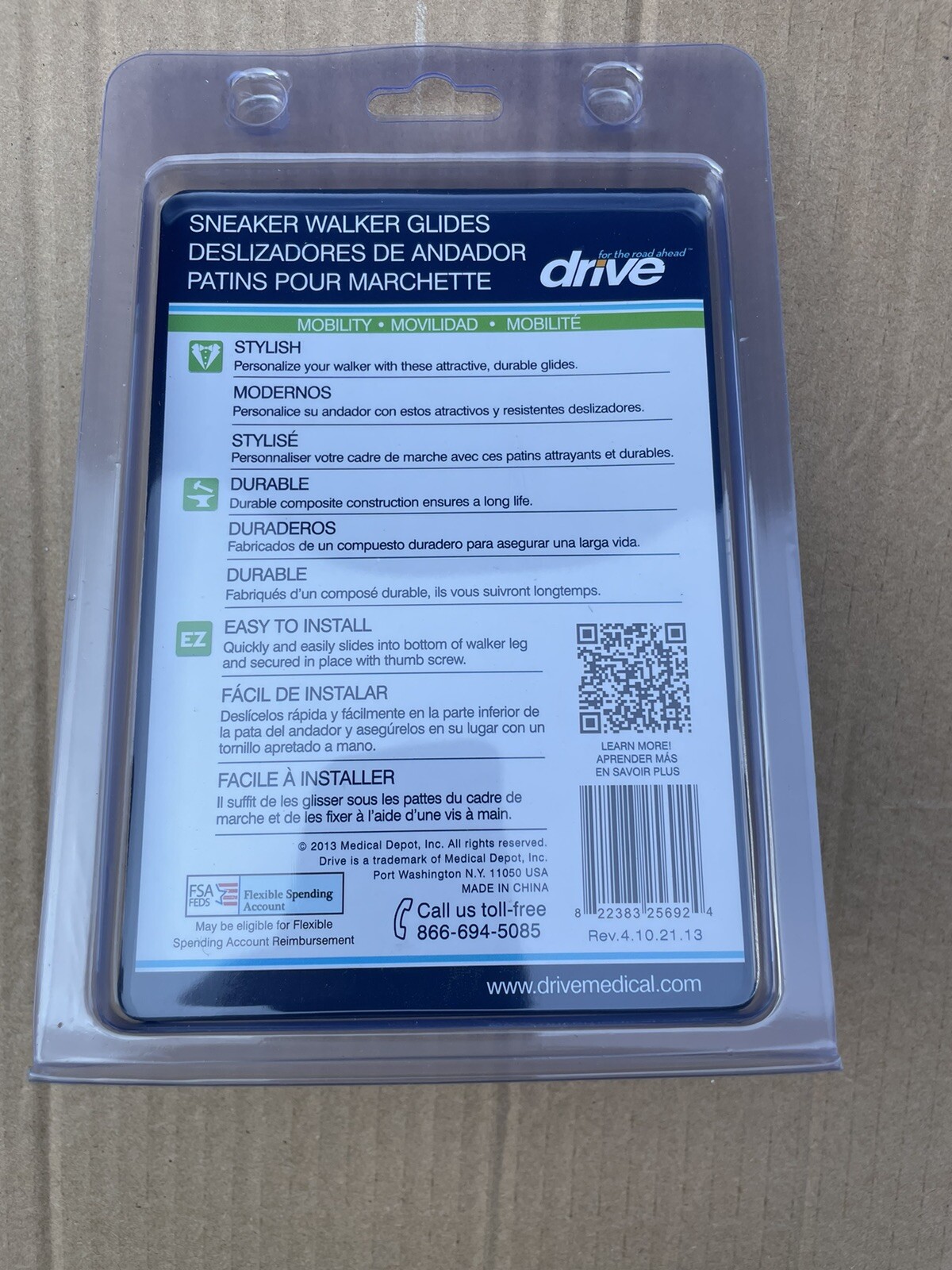 NEW Drive Medical Sneaker Walker Glides Blue eBay