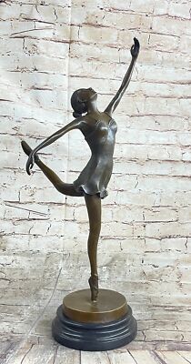 Ballerina. Finest US Lost Bronze Statue Skulptur Von Spannzange Heim/Büro Dekor