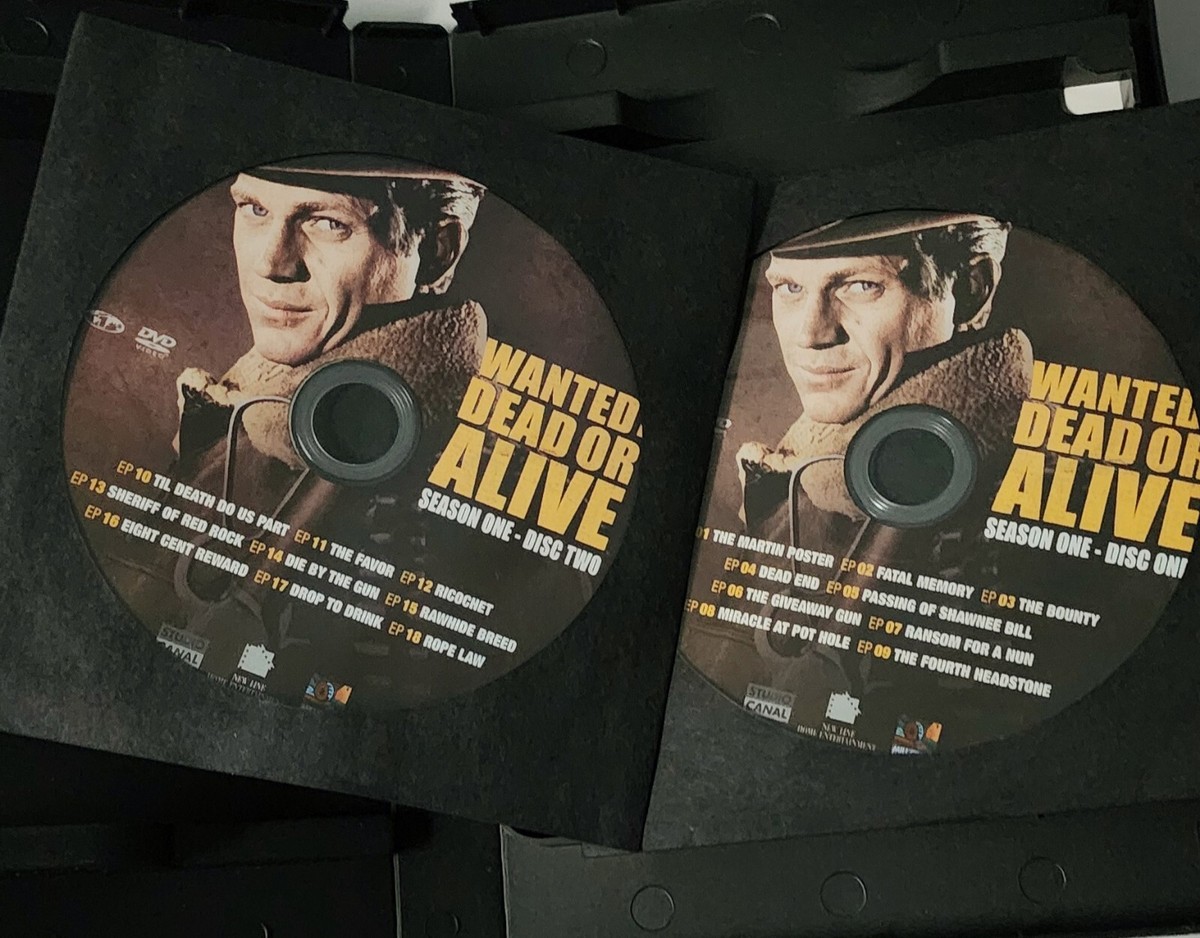 Wanted Dead or Alive DVD Season One Western TV Series Steve