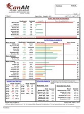 Hair mineral analysis test done by Certified Canadian Laboratory (CanAlt). 