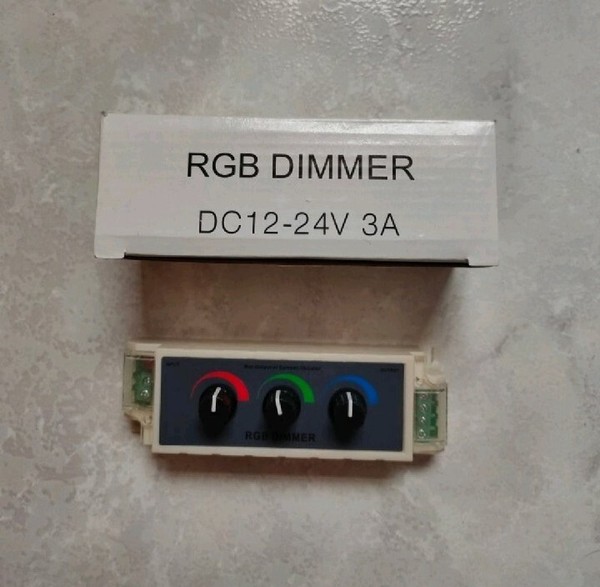 Dimmer RGB 3A DC12-24V- Regulador De Intensidad Para LED Red Green Blue 