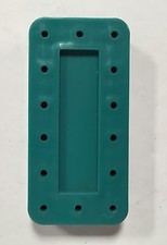 4X Aquamarine Rectangle Magnetic Dental Bur Stands Block Holder Station 14 Holes