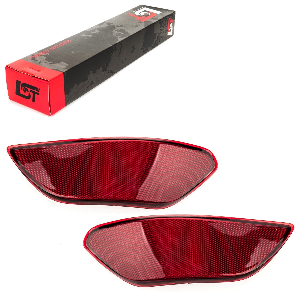 2x Reflector Rear Bumper Reflector for Porsche Cayenne 92A until 10/2014