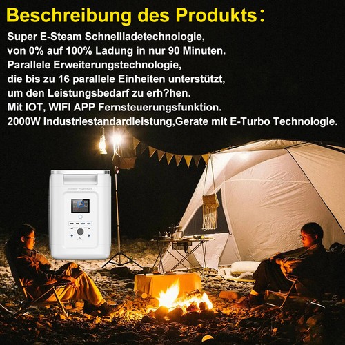 OFFOF Portable Power Station 2048Wh BMS Battery System Solar Storage Power 230V - Picture 11 of 12