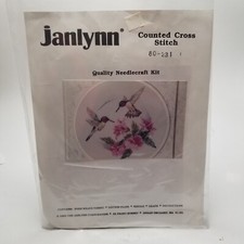 Janlynn Cross Sitch Kit Humming Birds In Motion 1993