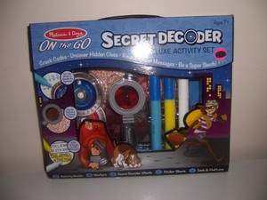 melissa & doug on the go secret decoder deluxe activity set