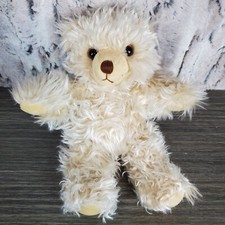 Vintage Dakin SHAGGY Teddy Bear Cream Color, Furry 11" Stuffed Animal