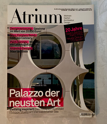  ATRIUM November / Dezember 2008 Palazzo Der Neusten Art. Wohnzeitschrift