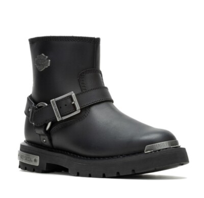 Harley Davidson Women's Devi 5.5'' Black Motorcycle Boots D87304