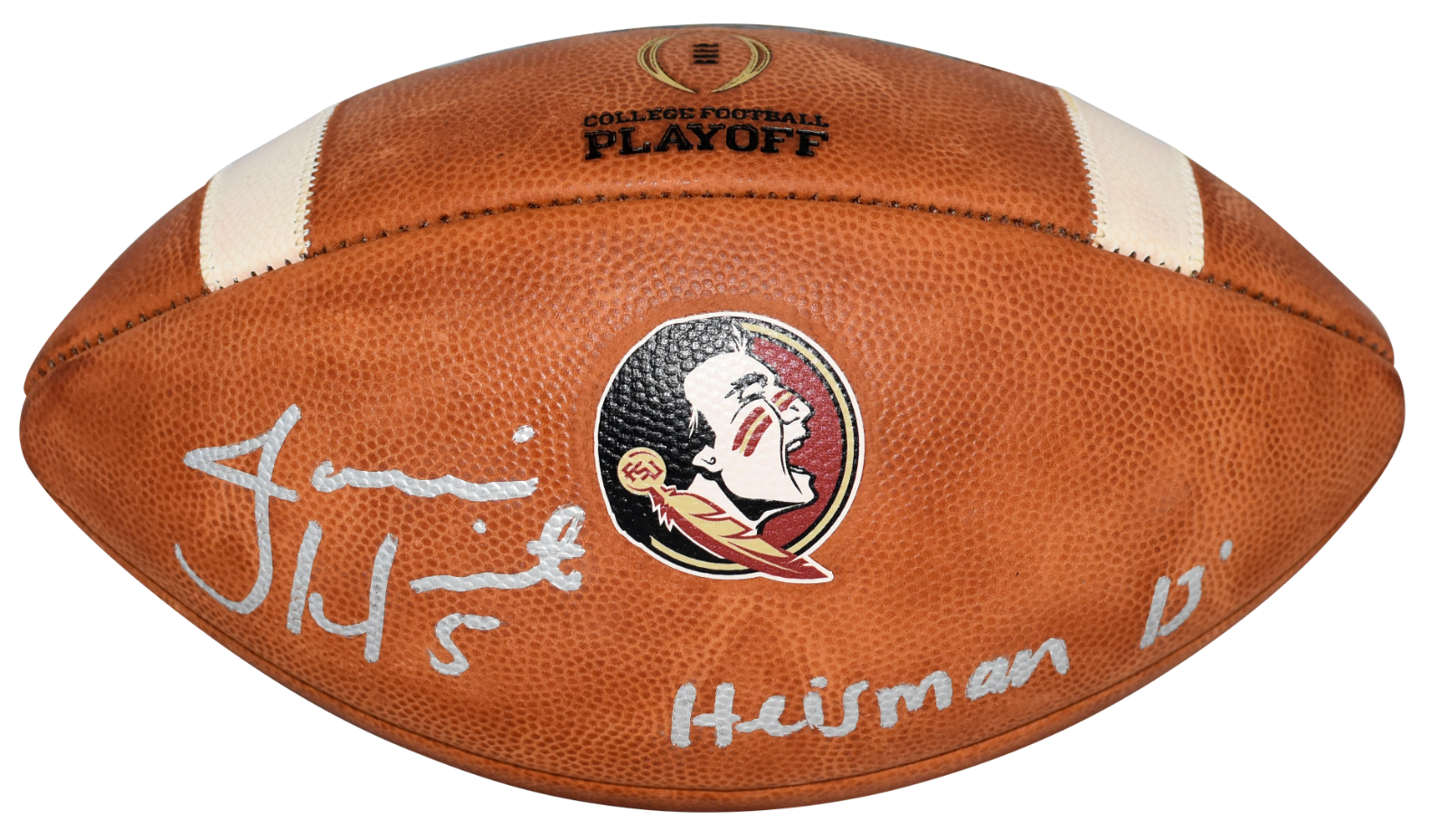 Jameis Winston Autographed Signed Florida State Seminoles WILSON NCAA PLAYOFF FOOTBALL JSA 