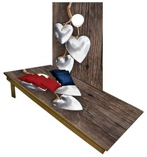 WEDDING Custom Cornhole Boards BEANBAG TOSS GAME w Bags Outdoor Event