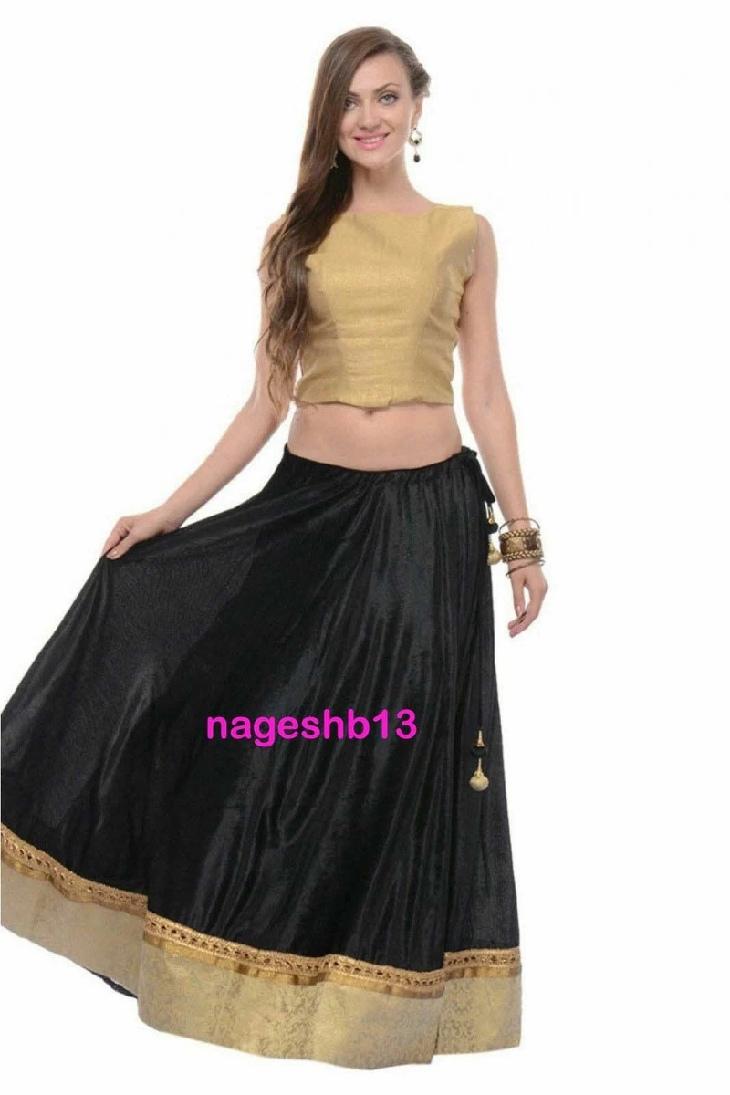 Black velvet skirt long hot sale