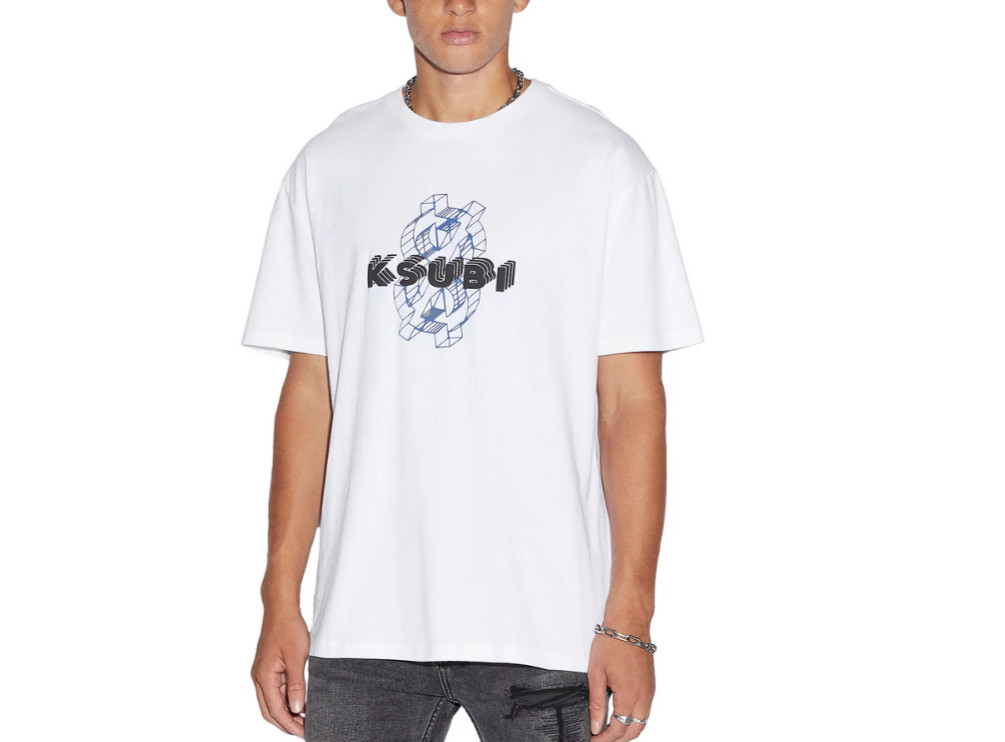 Футболка Ksubi Holograph Big Cotton с графическим принтом цена 120 долларов США 9190₽