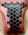 Design your own 3D Black Gel Tank Pad, 70 Hexagon set, Dimensions 27mm x 27mm