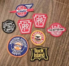 Vintage Railroad Patches lot Of 8 - Rock Isla...