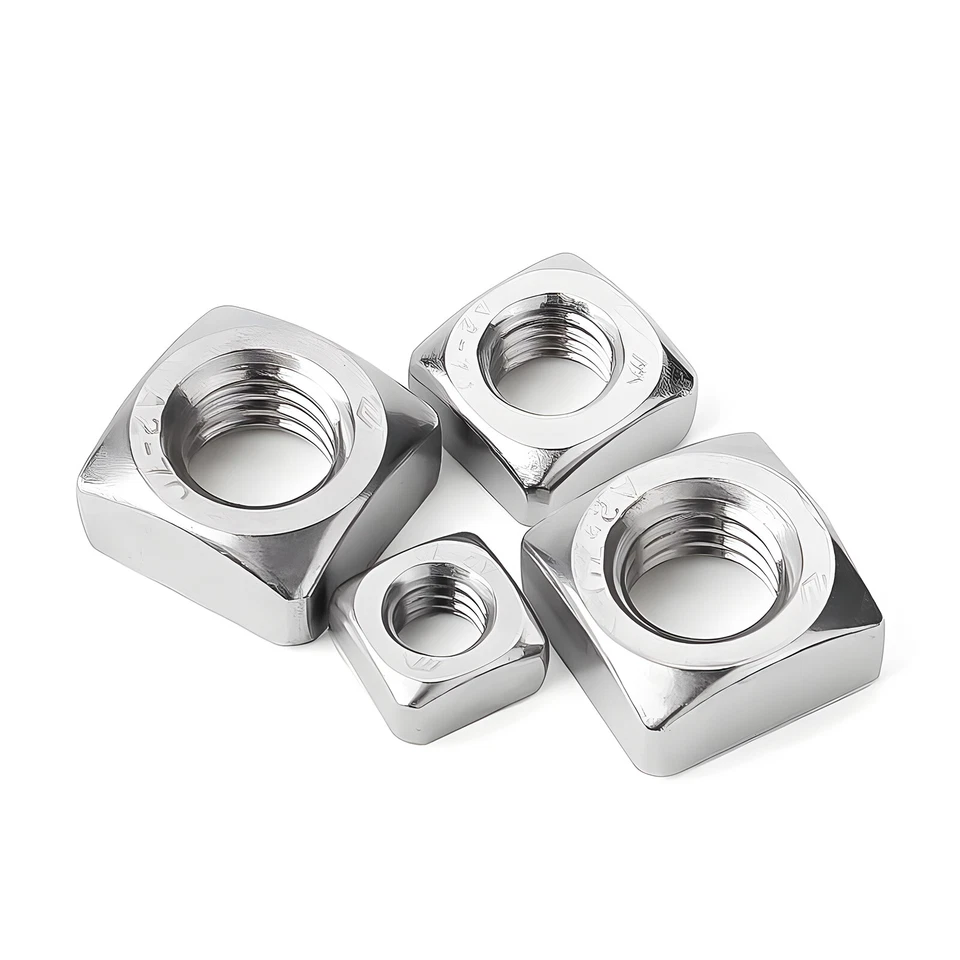 Vierkantmuttern DIN 557 Edelstahl A4 V4A M3 M4 M5 M6 M8 M10 M12 Vierkantmutter - Bild 3 von 4