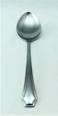 Carl Mertens Solingen Deutschland Edelstahl Eckig Outline Oval Suppe Löffel (S)