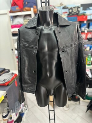Cuoiera Del Vicolo Veste en Cuir Man Tgm Noir LLV978