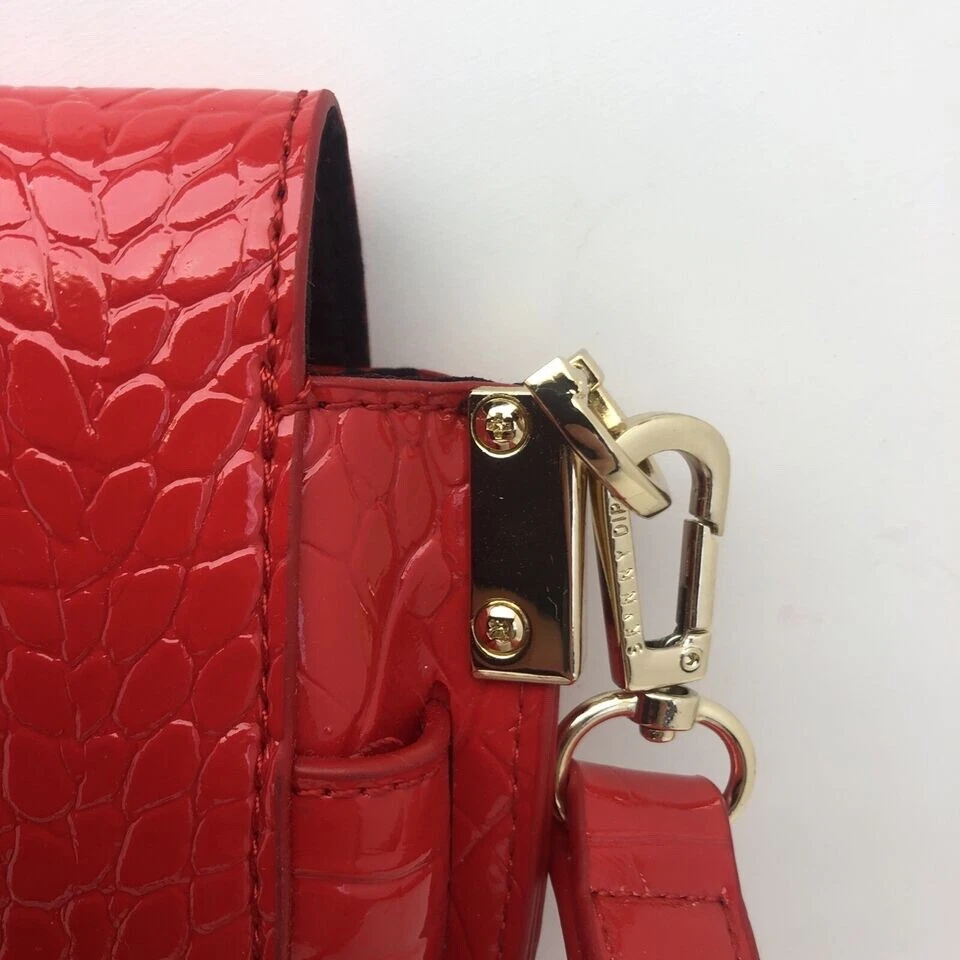 Skinny Dip London Handbag Crossbody Nathalie Rouge Patent saddle bag NEW with ta - Image 4 of 4