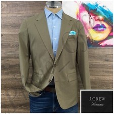 New J Crew Mens Blazer Sport Coat Two Button Casual Jacket Size 38R Cotton Suits