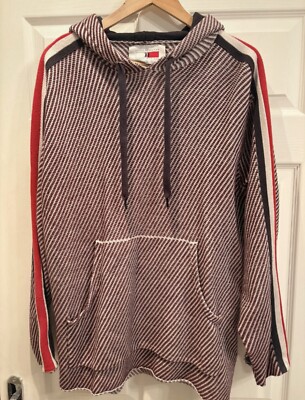 Lewis Hamilton X Tommy Hilfiger Knit Pullover Hoodie Size Large UK
