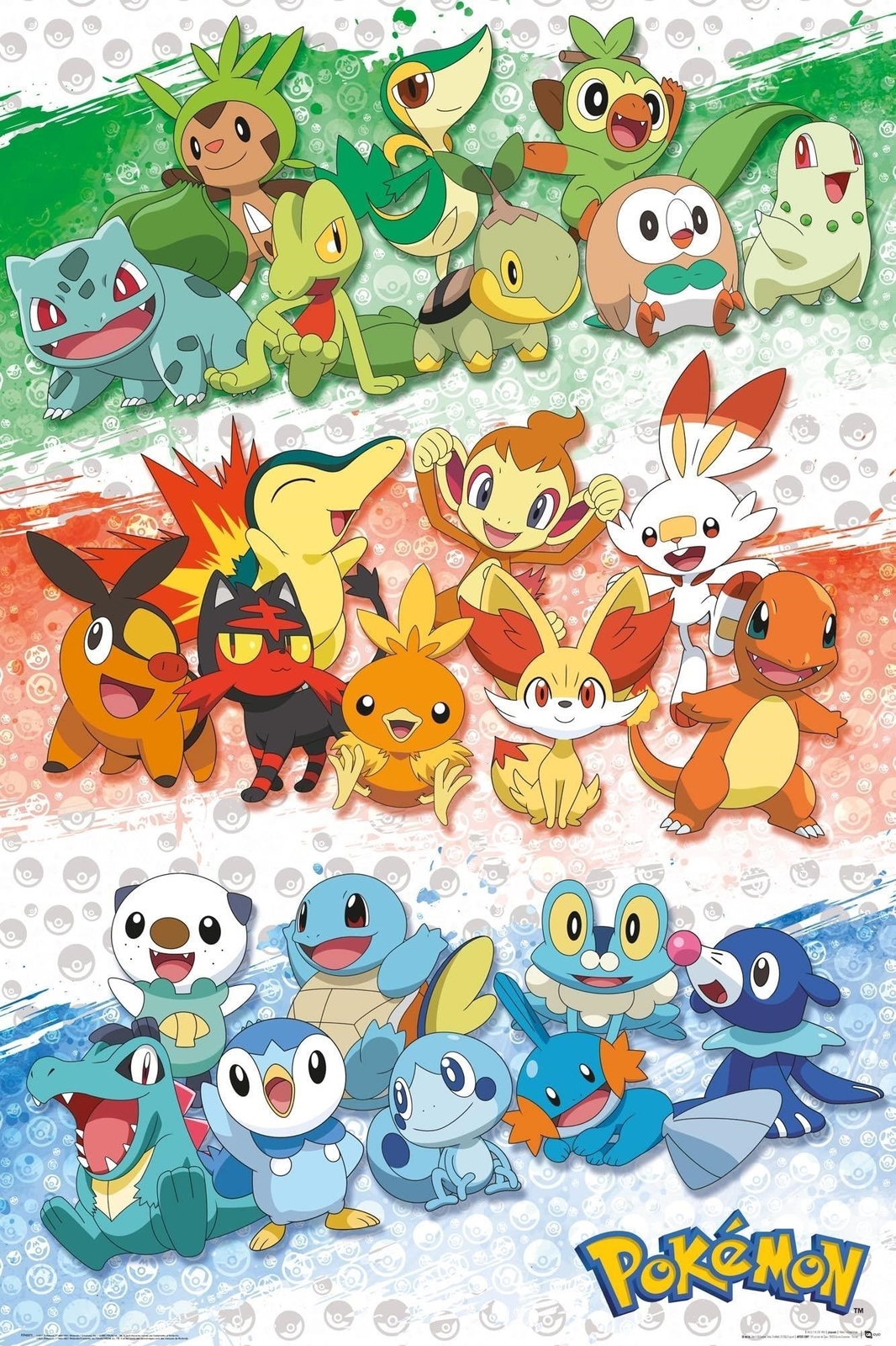 Pokemon: GB Eye - First Partners (Poster 91.5X61) -