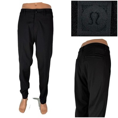 Lululemon Commission Mens 36 Pants Dark Gray Wool Blend Smart Casual lm5561s EUC