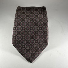 Bert Pulitzer Geometric Medallion All Silk USA Made Neck Tie