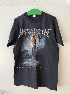 MEGADETH 1992 Vintage Tour Shirt L Countdown To Extinction